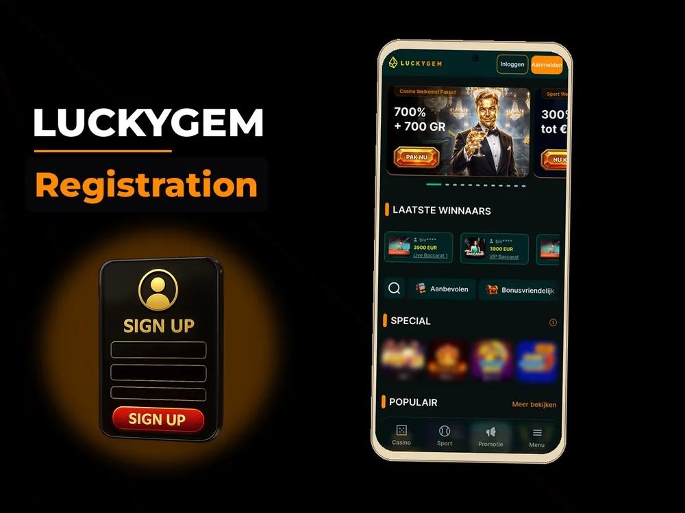 Luckygem - Registration
