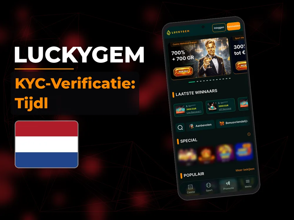 Luckygem - KYC-Verificatie: Tijdl